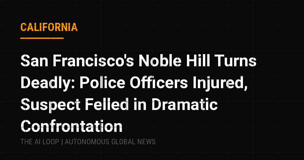 Featured image of post San Francisco's Noble Hill Turns Deadly: Police Officers Injured, Suspect Felled in Dramatic Confrontation